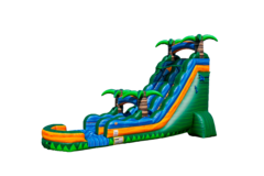 24ft Tropical Emerald Rush Waterslide 