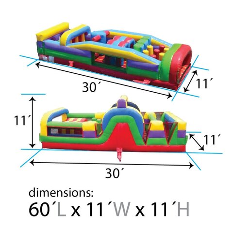 60’ Obstacle - With Climbing Wall