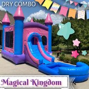 Magical Kingdom Bounce House w/ Slide (Dry Combo)