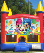 Shimmer and shine bounce house