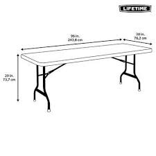 8ft White Table