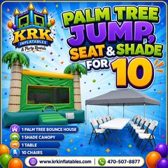 Palm Tree Jump Seat & Shade for 10 