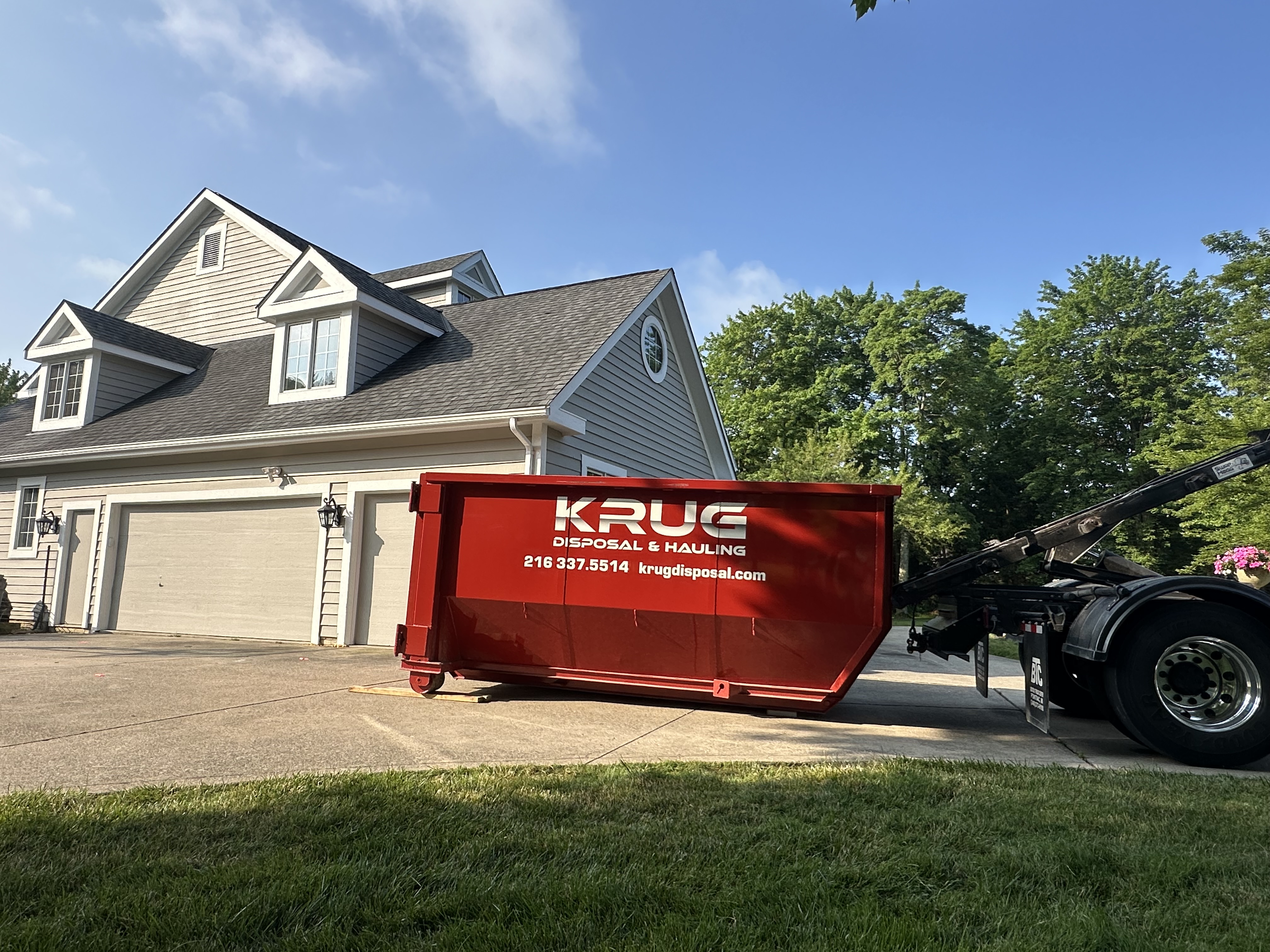 construction dumpster rental at Krug Disposal 