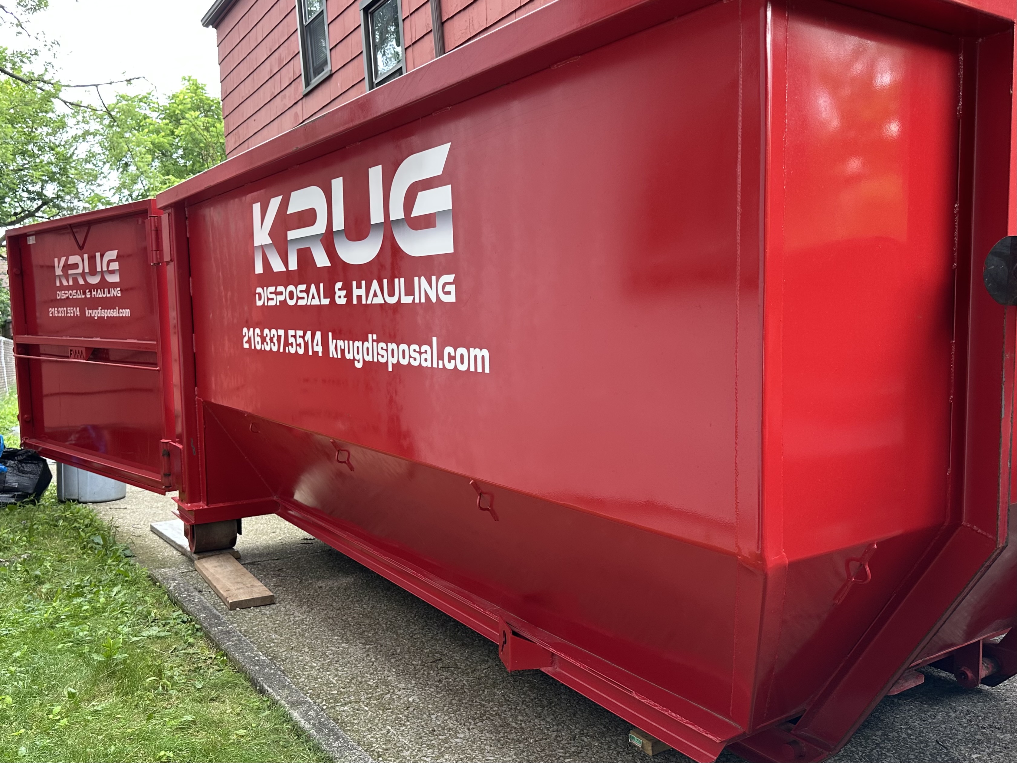 commercial dumpster rental at Krug Disposal 