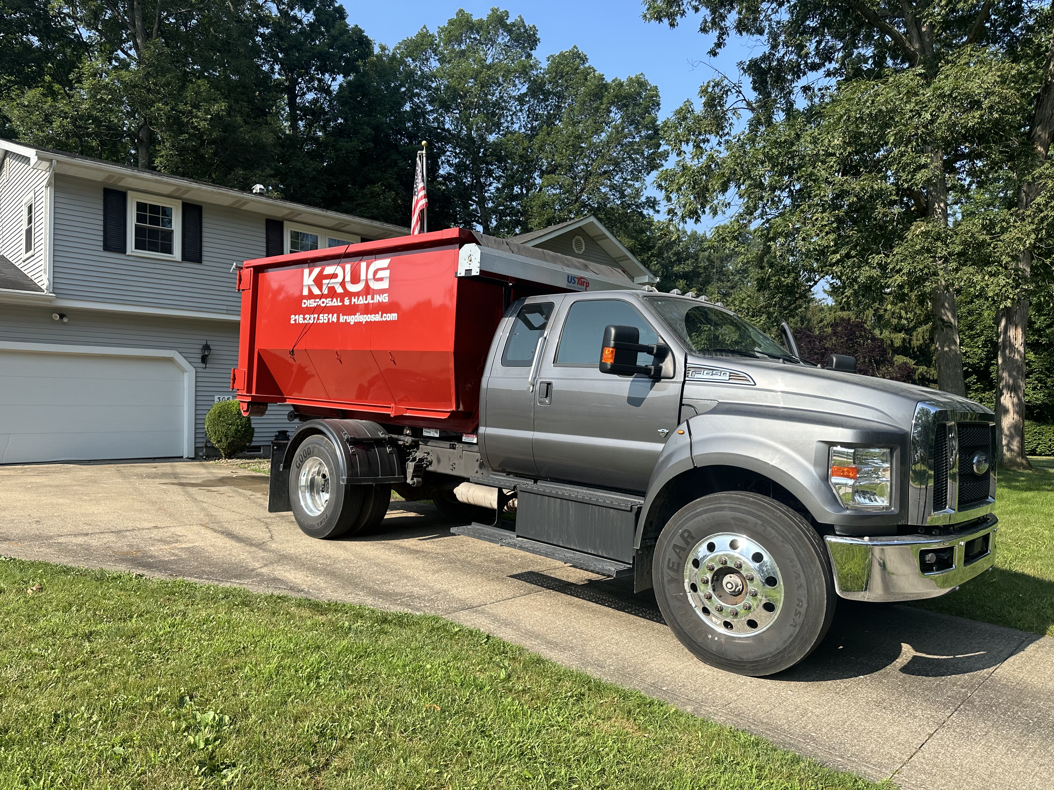 residential dumpster rental at Krug Disposal 
