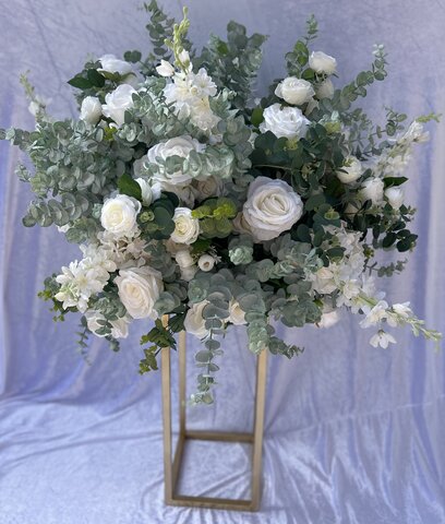 White and Greenery Flower Balls