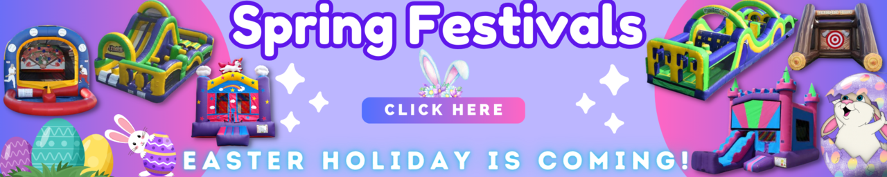 Easter Egg Hunt Event Rentals - Easter Bounce House - Easter Castle - Easter Obstacle Course - Bunny Bounce House - Chick - Easter Basket Bouncy Castle - Jumper Rental in Los Angeles, Church Event, School Event, Park Egg Hunt, City Egg Hunt Event Entertainment 