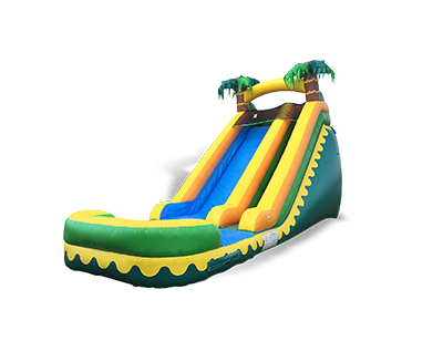 Kids and Adults Water Slide, Toddler Water Bouncer, Palm Tree, Tropical, Summer, Luau, Pool party, Hawaiian, Hawaii, 