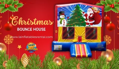 Santa Bounce House | Santa Jumper Rental Los Angeles