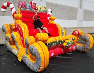 Big Santa Inflatable Sleigh 