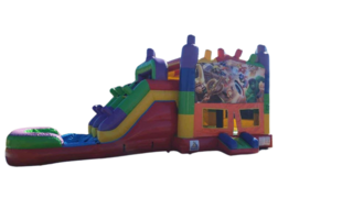 Lego Marvel Bounce House and Water Slide