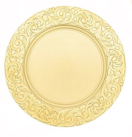 Gold Antique Charger Plate