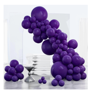 Dark Purple and Hunter Green Balloons 