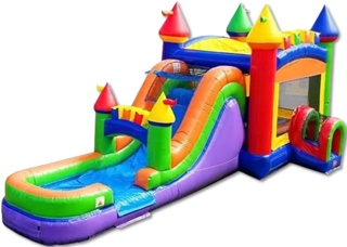 MEGA Rainbow Moon Bounce 