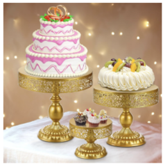  3 Gold Cake Stand