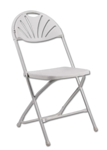 White Fanback Chairs