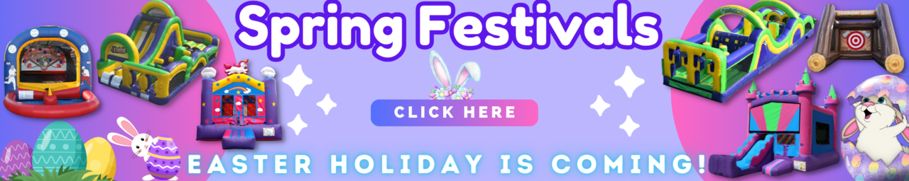 Easter Egg Hunt Event Rentals - Easter Bounce House - Easter Castle - Easter Obstacle Course - Bunny Bounce House - Chick - Easter Basket Bouncy Castle - Jumper Rental in Los Angeles