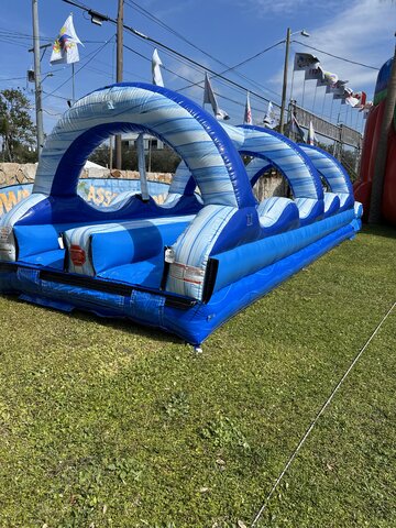 36FT BLUE MARBLE SLIP AND SLIDE