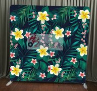 Tropical Plumeria Backdrop