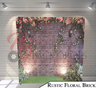 Brick & Floral Backdrop