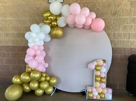 6ft Round Backdrop Balloon Decor