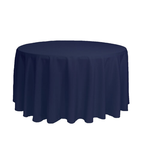 120” Round Linen - Navy Blue