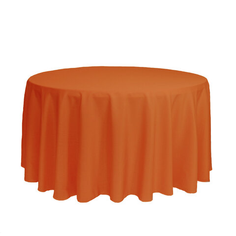 120” Round Linen - Orange