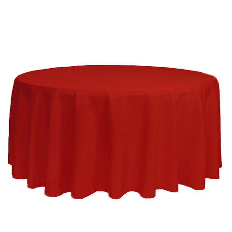 134” Round Linen - Red