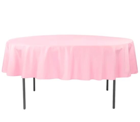 108” Round Linen - Pink