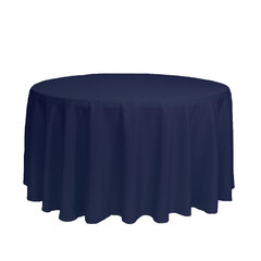120” Round Linen - Navy Blue