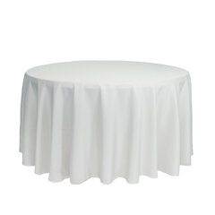 120” Round Linen - White