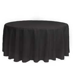 134” Round Linen - Black