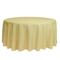 134” Round Linen - Yellow