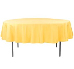 90” Round Linen - Yellow