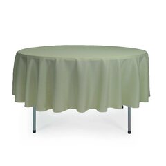 90” Round Linen - Dark Sage Green