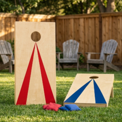 Wood Cornhole Game Set
