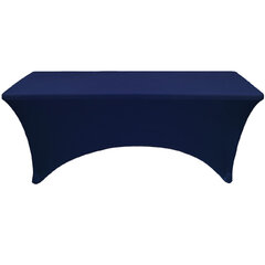 Spandex 6 ft Rectangular Table Cover Navy Blue