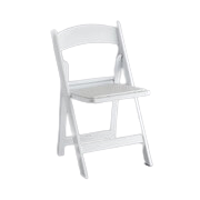 White Padded Resin Chairs