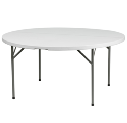60" Round Plastic Table