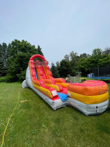 18' Fire Red Volcano Slide