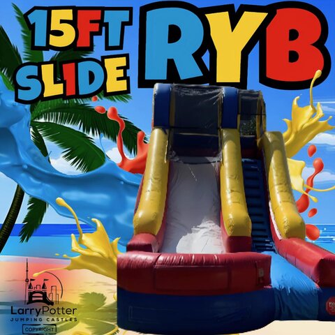 15ft RYB Waterslide