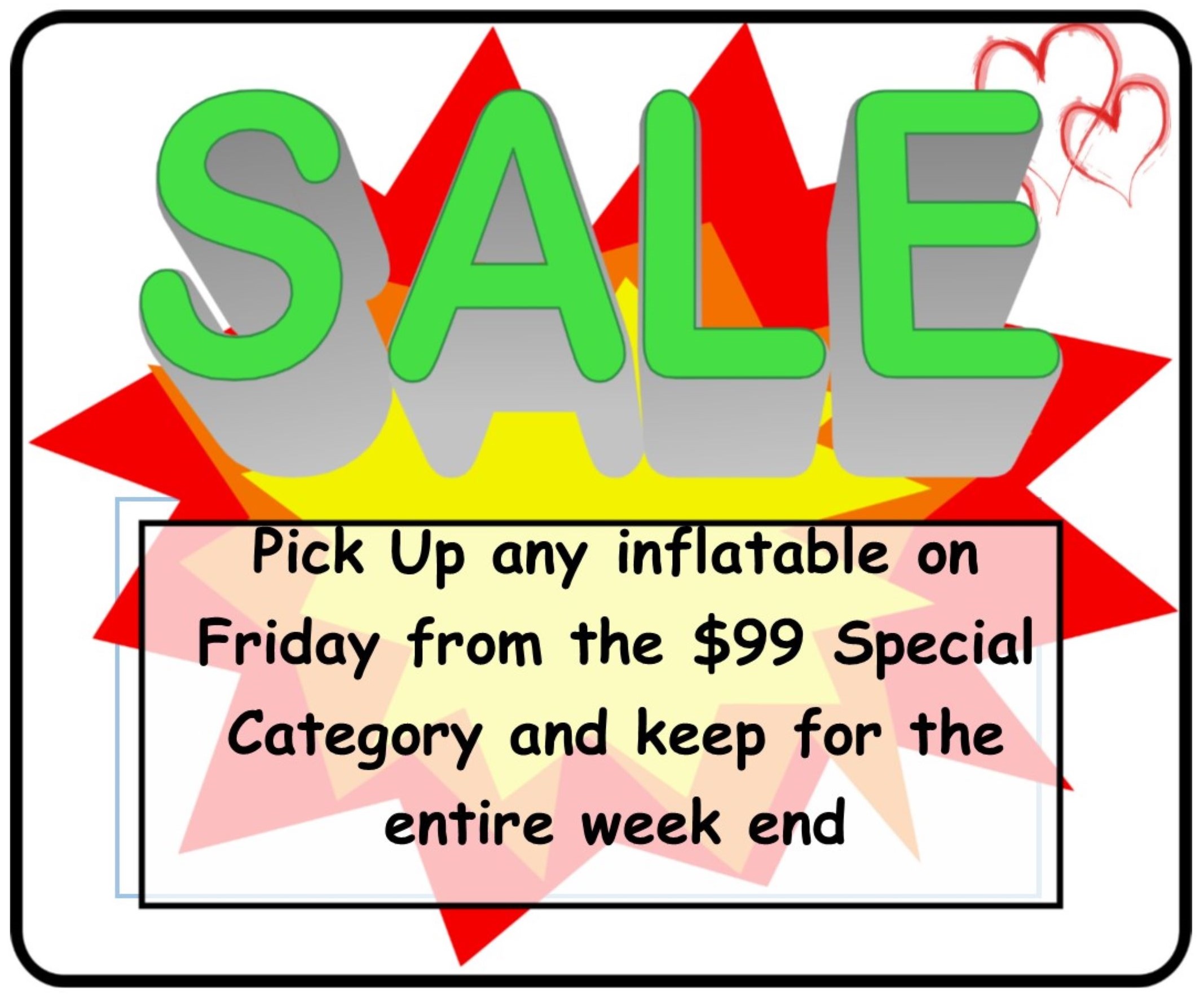 $99 pick up special $99 pick up special