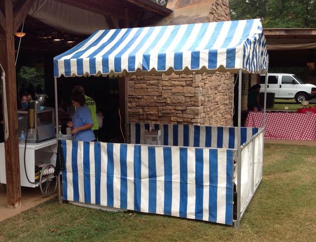 8' X 8' Blue and White Carnival Tent