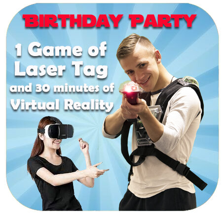 Birthday Party - 1 Game of Laser Tag and Virtual Reality