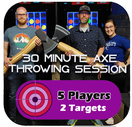 Axe Throwing 30 Minutes 5 Players