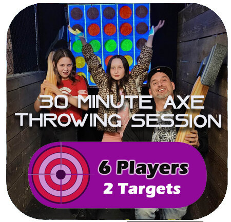 Axe Throwing 30 Minutes 6 Players