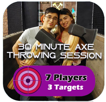 Axe Throwing 30 Minutes 7 Players