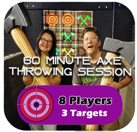 Axe Throwing 60 Minutes 8 Players