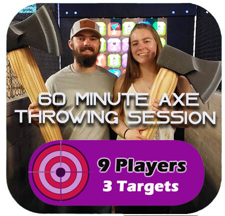 Axe Throwing 60 Minutes 9 Players