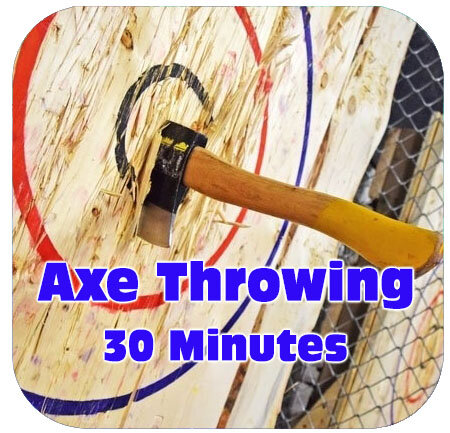 Summer Special Axe Throwing 30 Minutes with 1 free game of Laser Tag